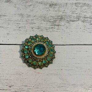 Vintage Antique 1920s/1930s Turquoise color Brooch